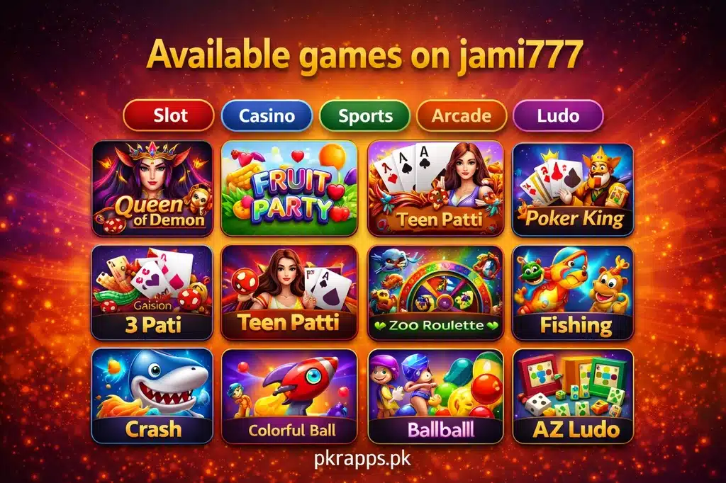 Jami777 game Apk