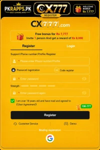 Cx777 Game Download Latest (Earning App) in Pakistan 2026 2